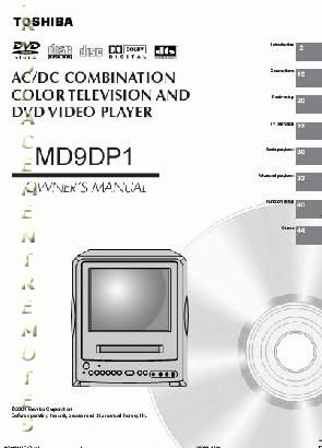 TOSHIBA MD9DP1OM TV/DVD Combo Operating Manual