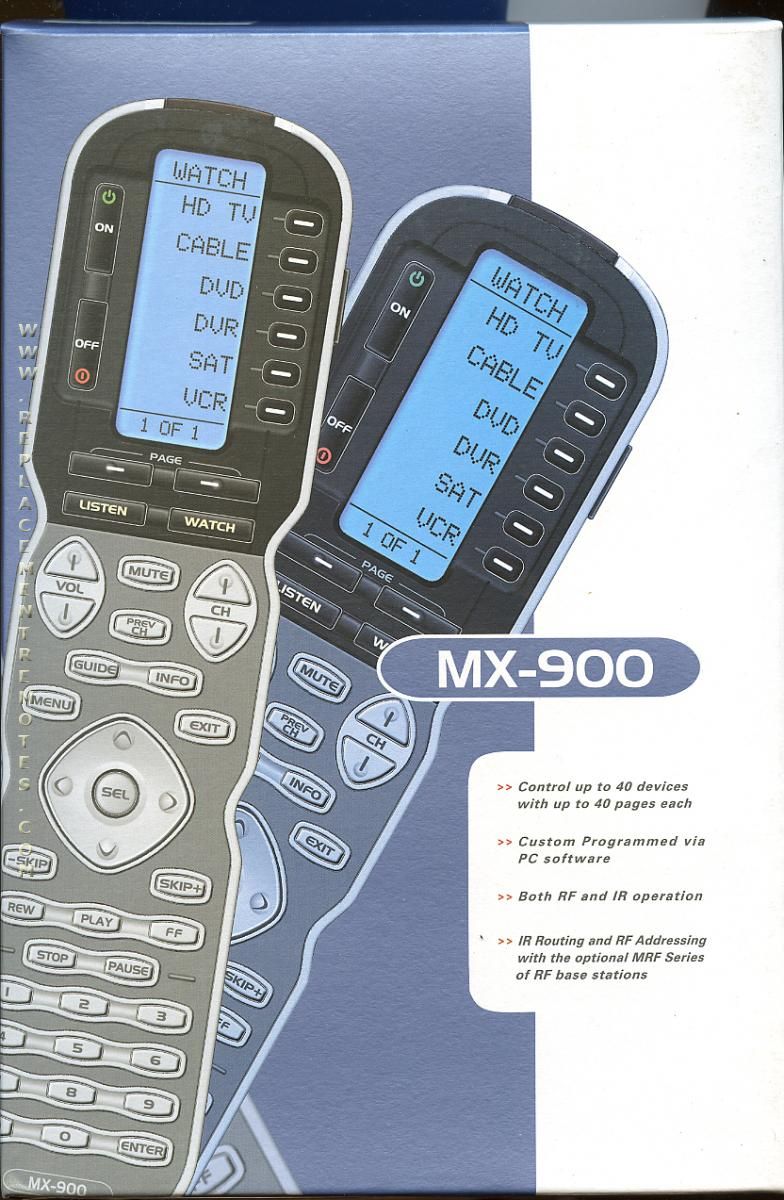 Buy URCUniversalRemoteControls MX900 418 MHz MX900 Advanced Universal