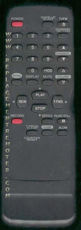 FUNAI N0274UD TV/VCR Combo Remote Control