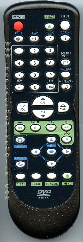 Buy Emerson Nf605ud Tv Dvd Combo Remote Control