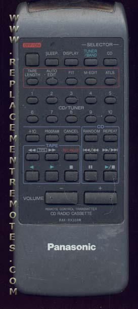 Buy Panasonic RAK RX308W RAKRX308W CD Player Remote Control Buy Panasonic RAK RX308W RAKRX308W CD Player Remote Control