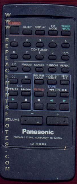 Buy Panasonic RAK RX309WM RAKRX309WM RAKRX309 Audio 