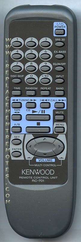 KENWOOD RC701 Audio System Audio Remote Control