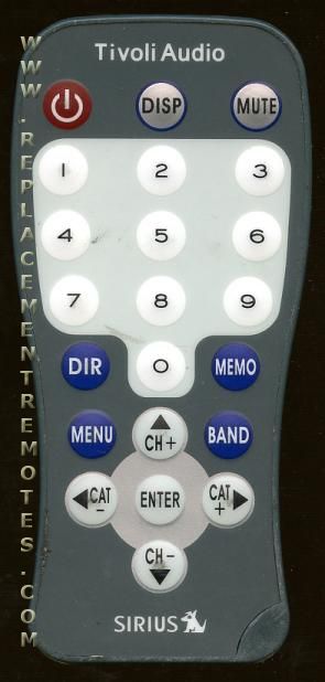 Buy Tivoli Audio RCNN94 SIRIUS Radio Remote Control