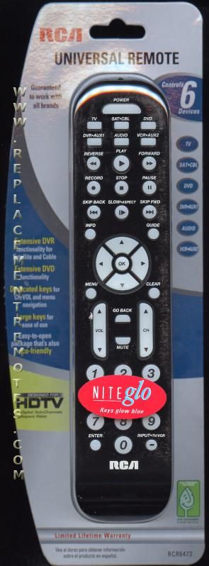 Buy RCA RCR6473 6-Device Universal Remote Control