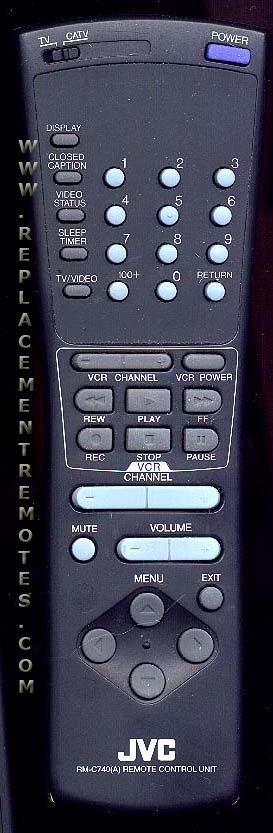 JVC RMC740(A)SA TV Remote Control
