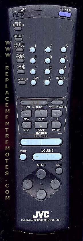 JVC RMC743A TV Remote Control