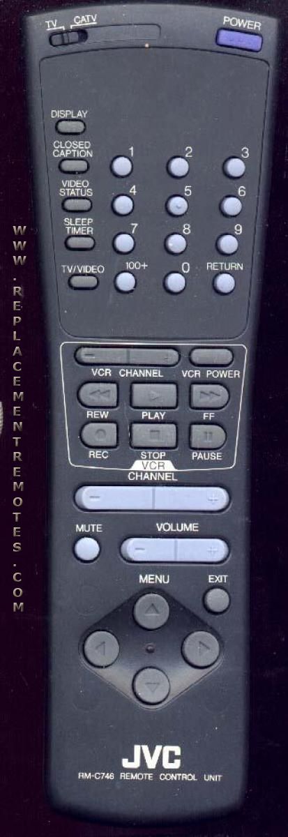 JVC RMC746 TV Remote Control
