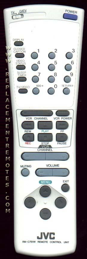 JVC RMC751W TV Remote Control