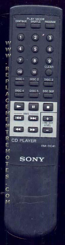 SONY RMDC41 CD Player CD Remote Control