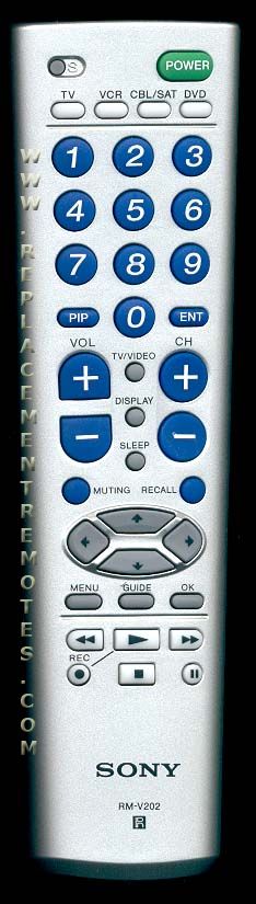 SONY RMV202 TV Remote Control