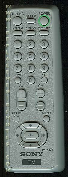 SONY RMY173S TV Remote Control