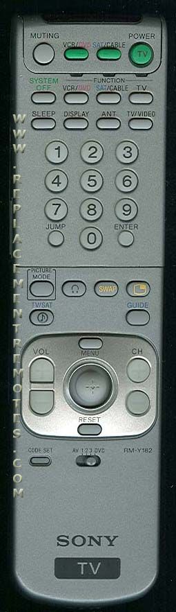 SONY RMY182 TV TV Remote Control