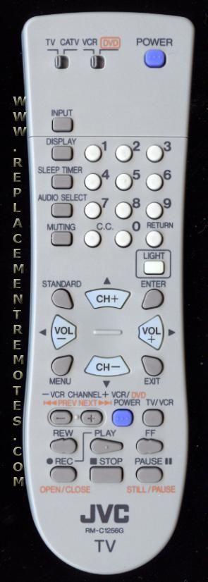 JVC RMC1256G TV Remote Control