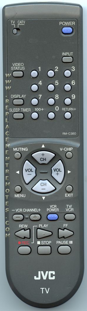 JVC RMC380 TV Remote Control