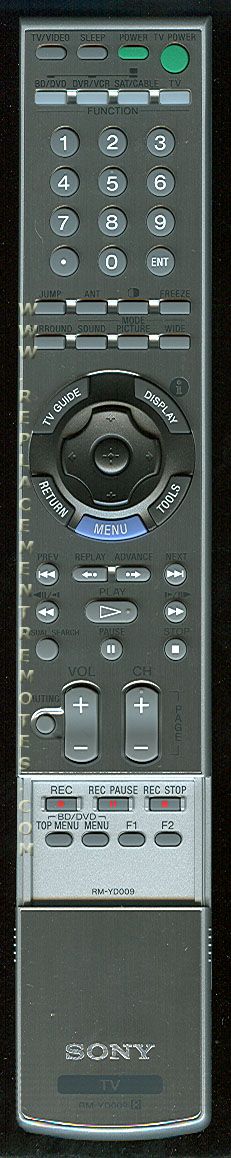 SONY RMYD009 TV Remote Control