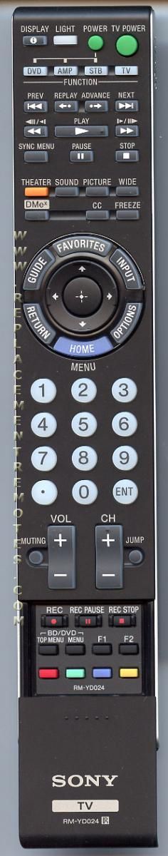 SONY RMYD024 TV Remote Control
