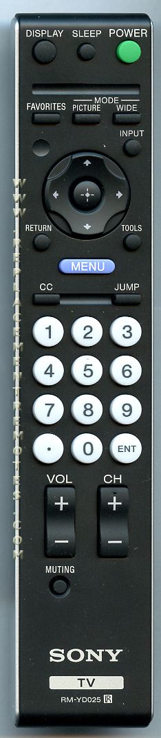 SONY RMYD025 TV Remote Control