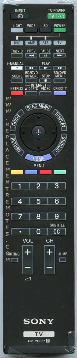 SONY RMYD057 TV Remote Control