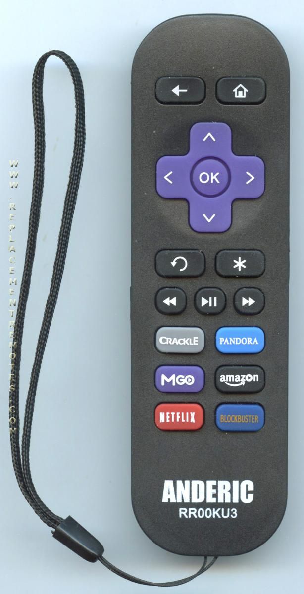 Buy ANDERIC RR00KU3 for ROKU IR RR00KU3 Streaming Media Player Remote