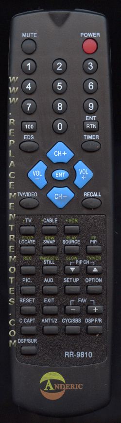 ANDERIC RR9810 Toshiba TV Remote Control