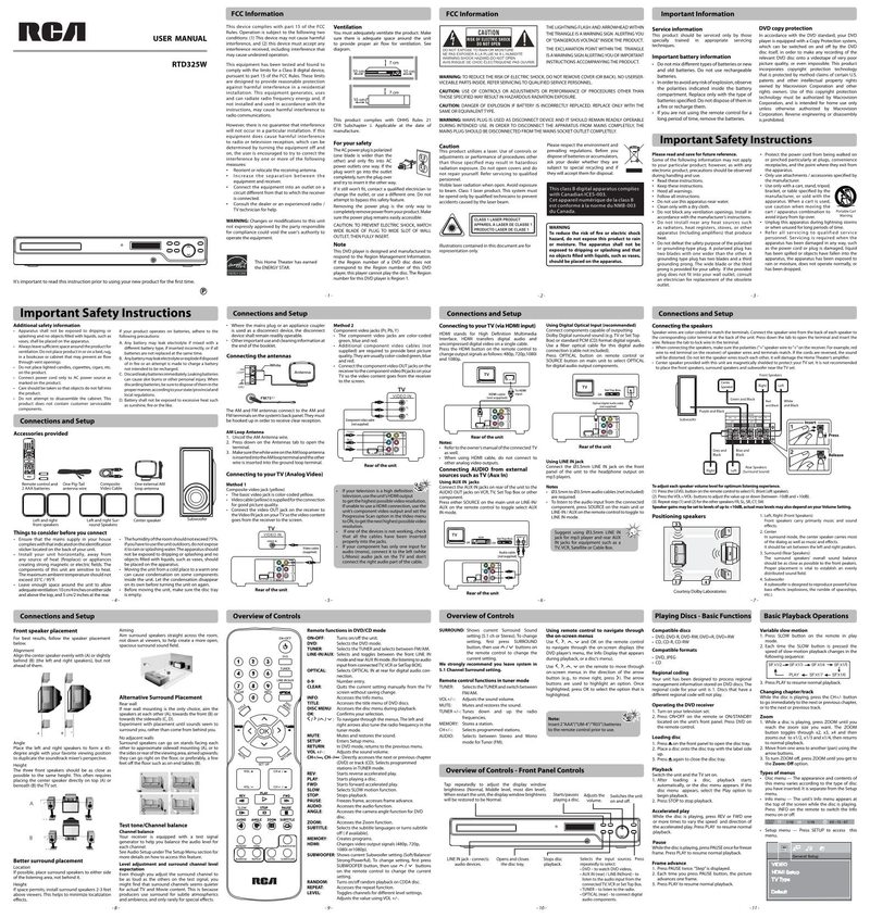 Download FREE RCA RTD325WOM RTD325W Operating Manual