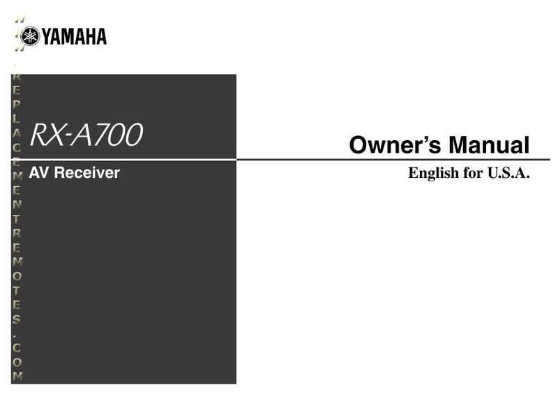 Buy YAMAHA RXA700OM RXA700 Operating Manual