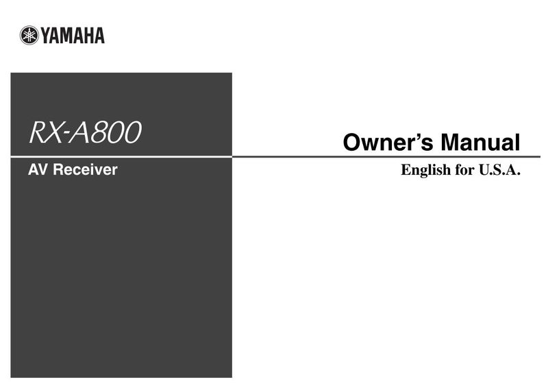 Buy YAMAHA RXA800OM RXA800 Operating Manual