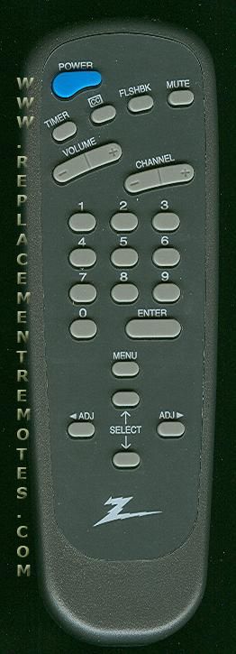 ZENITH SC3492 TV Remote Control