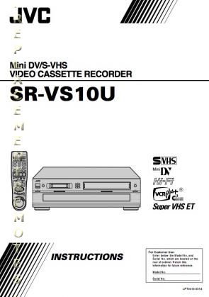 Buy JVC SRVS10UOM SRVS10U TV/VCR Combo TV/VCR Combo Operating Manual