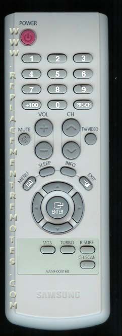 SAMSUNG AA5900316B TV Remote Control