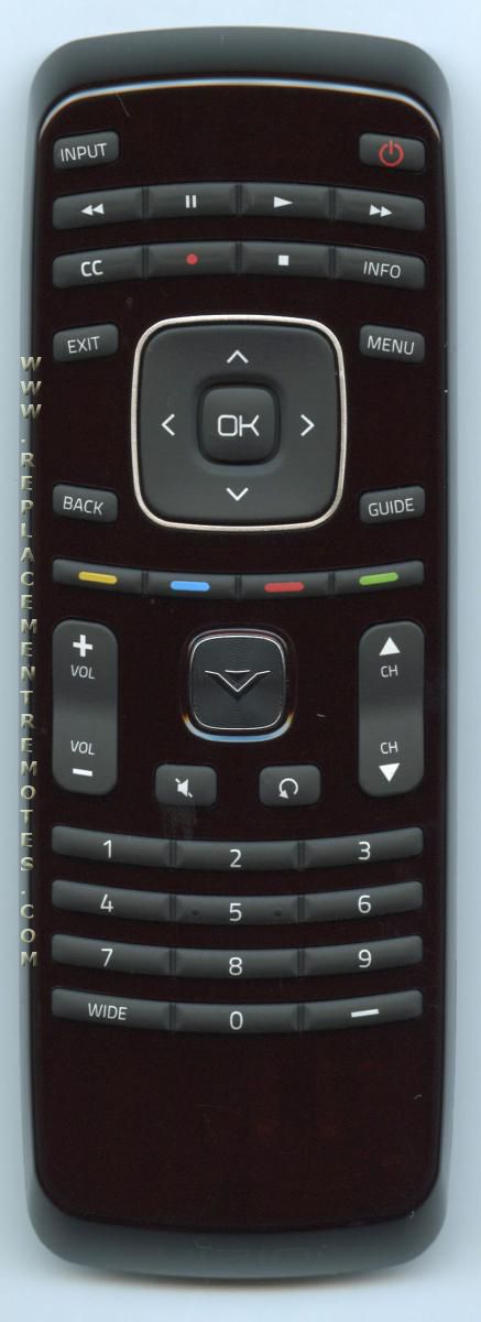VIZIO XRD1TV TV Remote Control