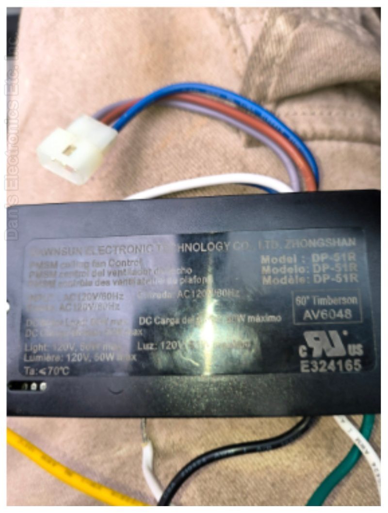 Dawnsun DP-51R DC Motor Ceiling Fan Receiver