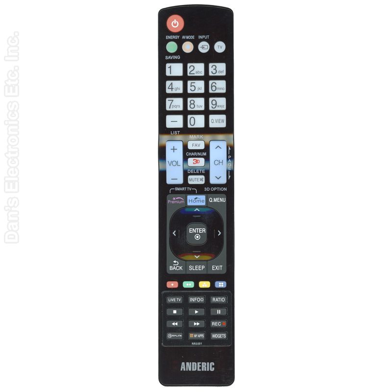 Anderic Generic AKB73715608 For LG TV Remote Control AKB73715608-Substitute (RR5501)