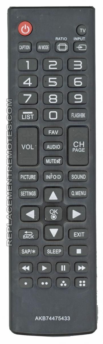 Buy Anderic Generics AKB74475433 for LG TV Remote Control