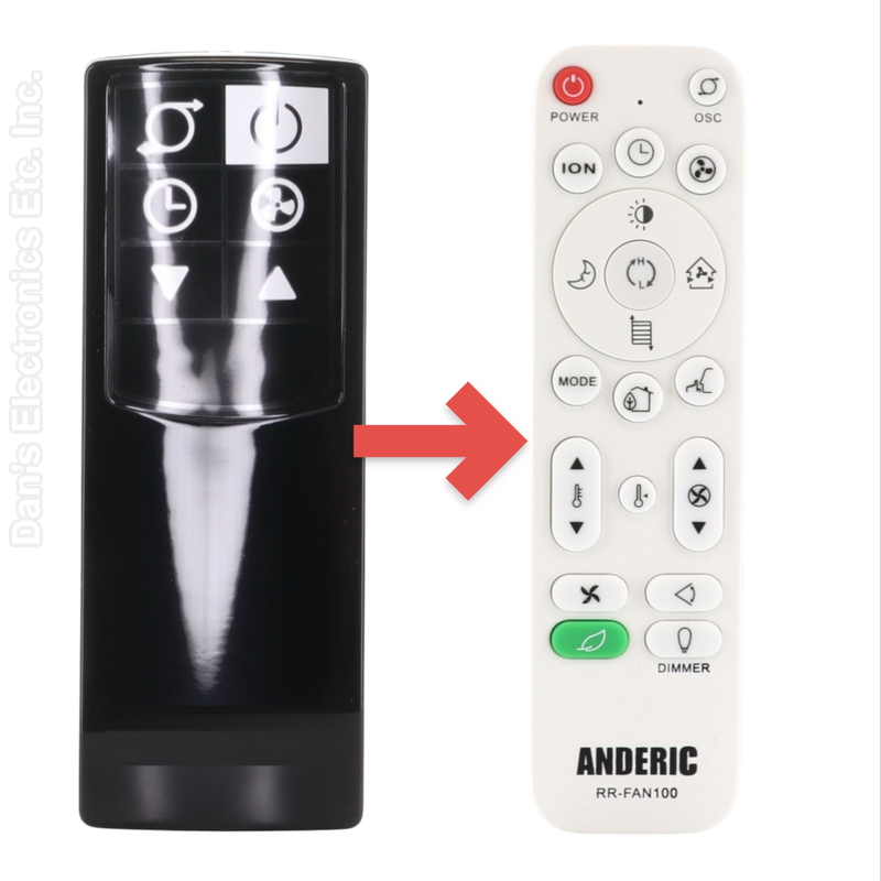 Anderic 2033679 Upright Fan Remote Control