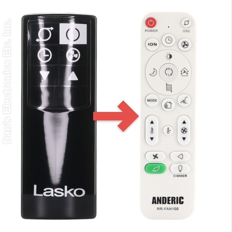 Anderic 2033694 Upright Fan Remote Control