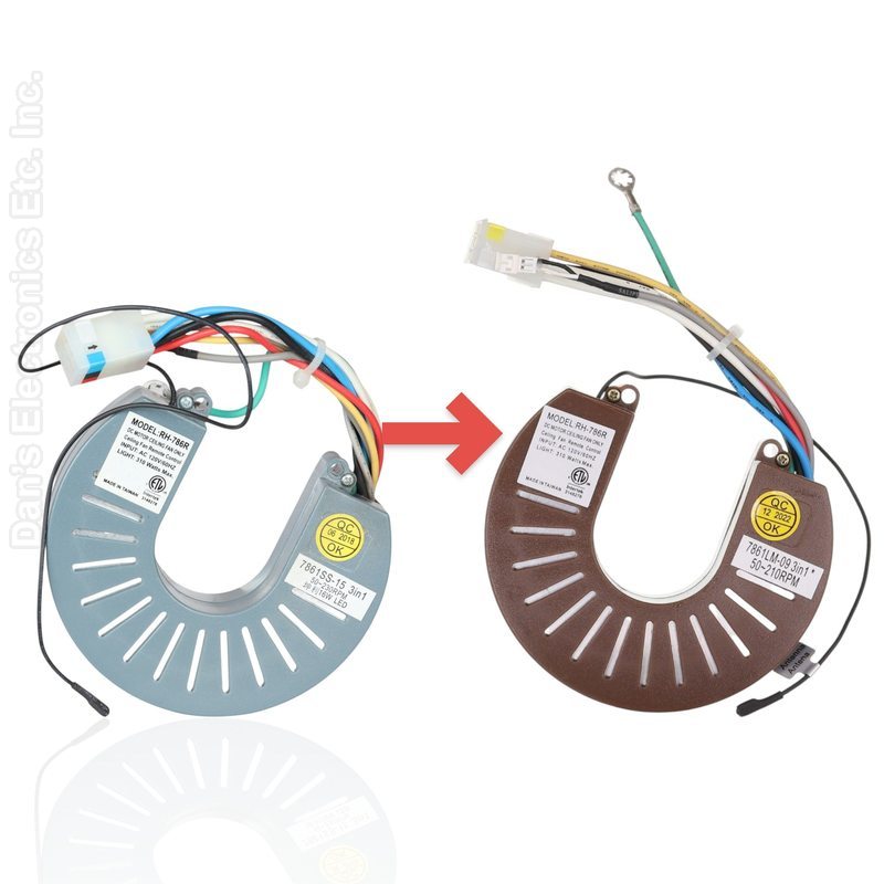 Anderic RH-786R 7861LM-03 Rhine Ceiling Fan Receiver