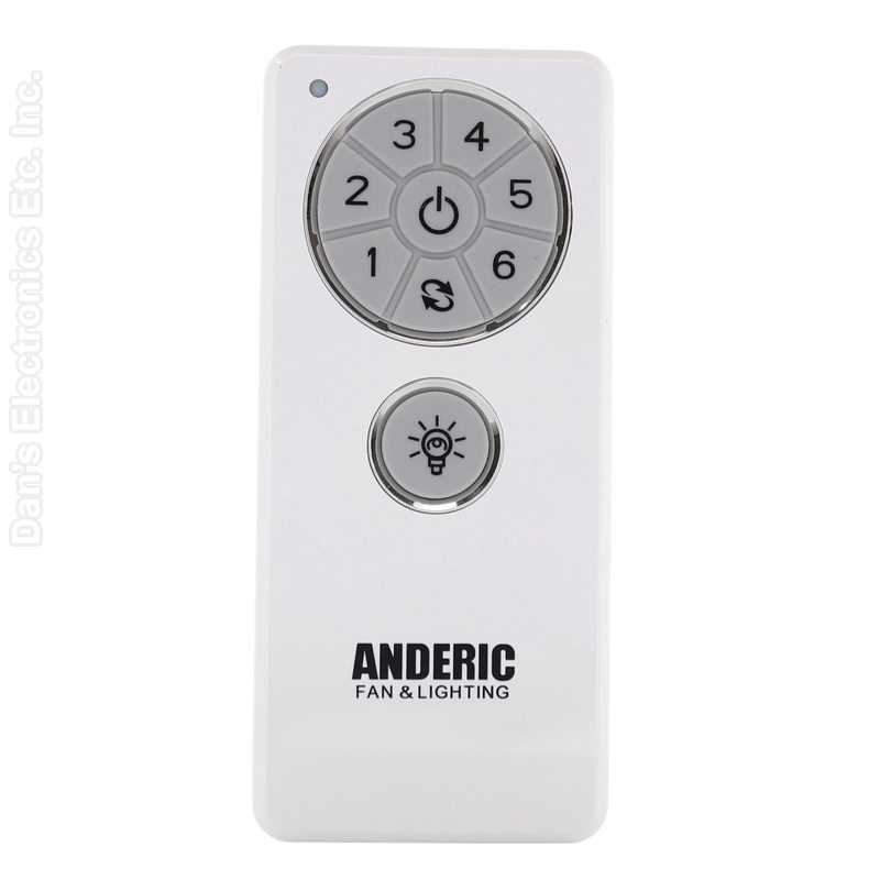 Anderic DC1 Replacement Ceiling Fan Remote Control for Hampton Bay, Monte Carlo, and othersWall Mount Included
