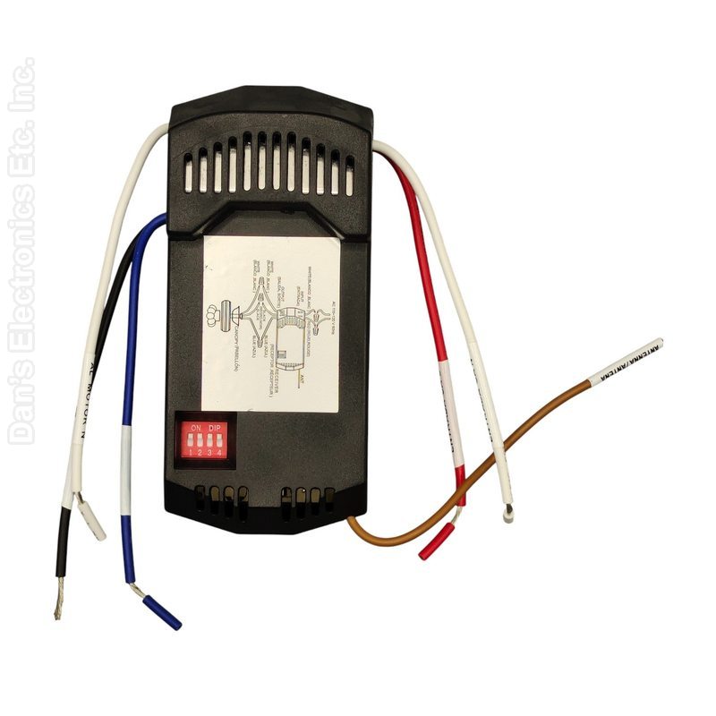 ANDERIC FAN28R with Thermostatic Ceiling Fan Remote control receiver for Hampton Bay | AC | 3-Speed | Light | Dimming | Thermostatic - FAN28R-T