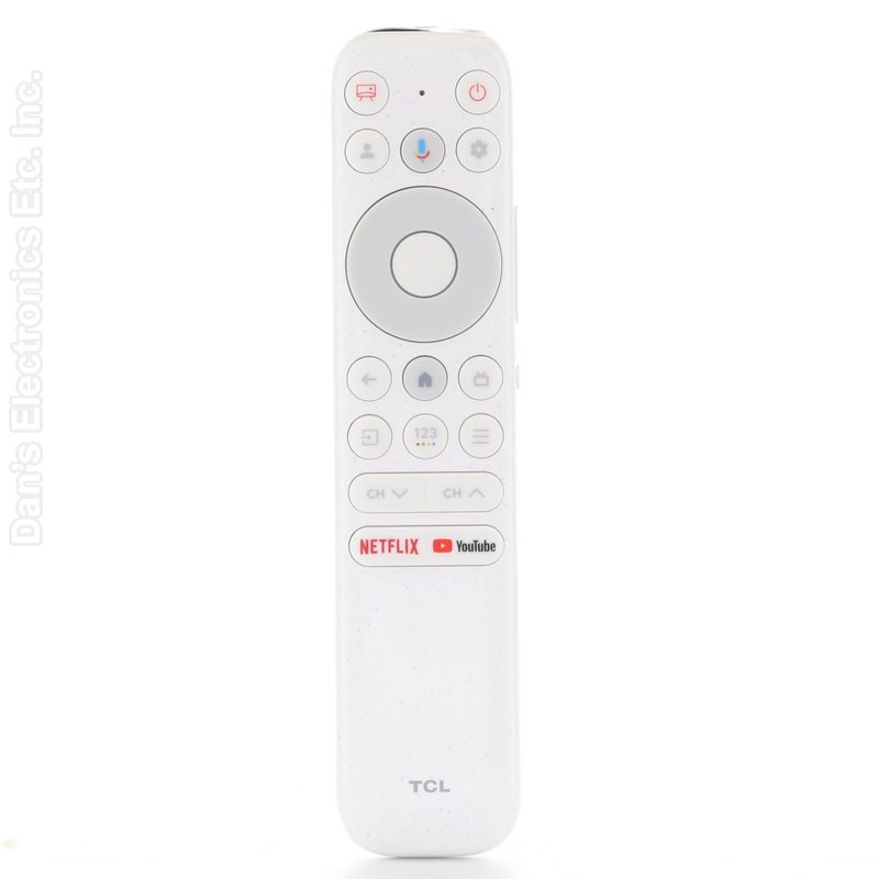TCL RC902N / FER1 NXTVISION GOOGLE TV Remote Control with Voice | White | Netflix | YouTube - G0401-000232