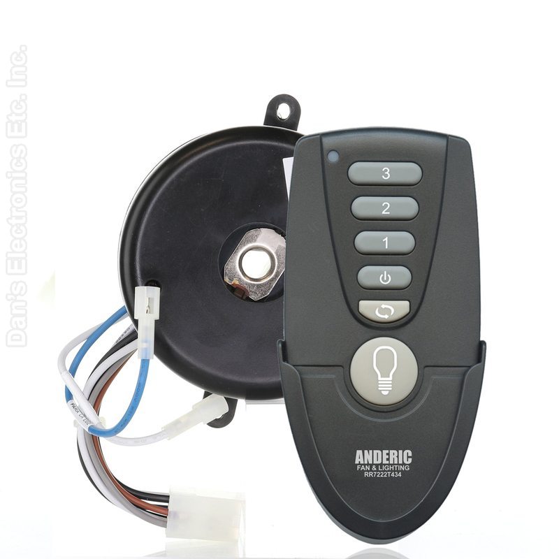 Anderic MR77A-RR7222T434-KIT Replacement Ceiling Fan Remote Control Kit for Home Decorators Collection Altura 68 Inch