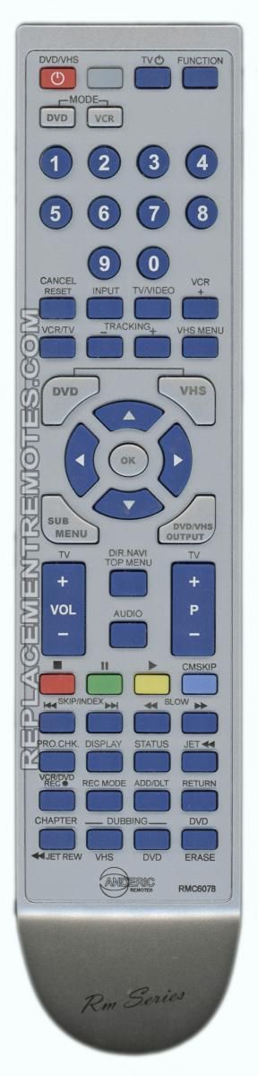 Buy ANDERIC RMC6078 for Panasonic -RMC6078 DVD/VCR Recorder Remote Control