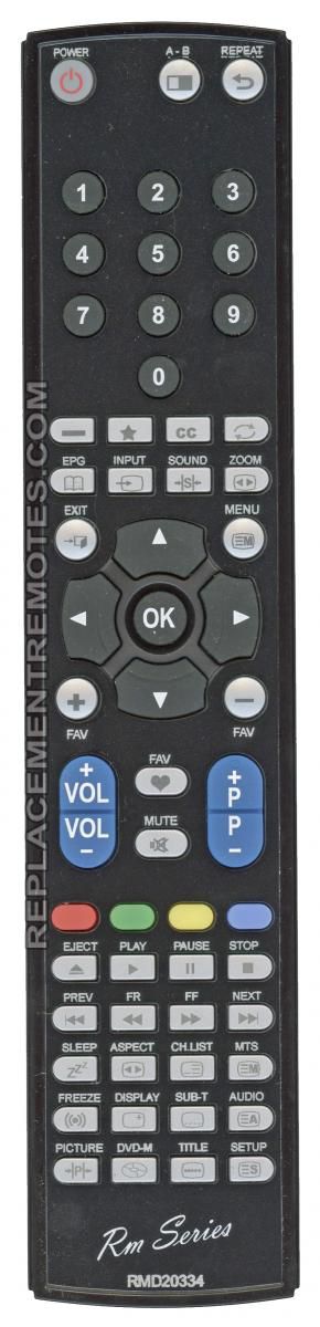 ANDERIC RMD20334 For RCA/Proscan TV/DVD Remote Control