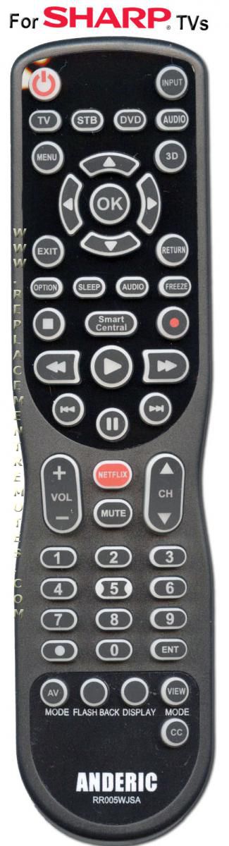 ANDERIC RR005WJSA Universal Sharp TV Remote Control