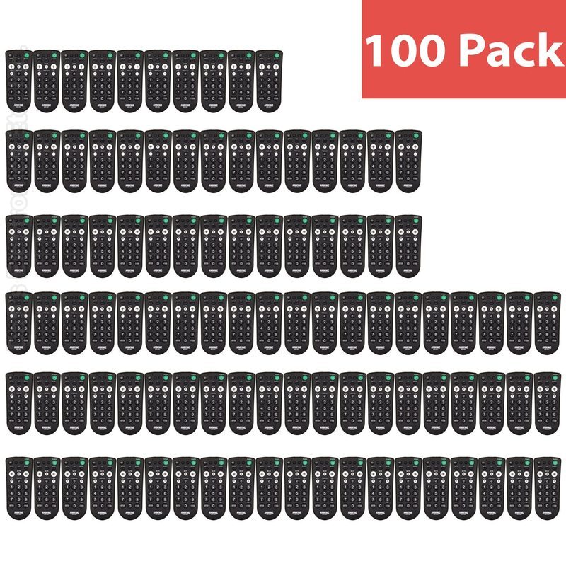 Anderic RR1001 1-Device Universal TV Remote Control with Large Keys for Hospitality-100 Pack