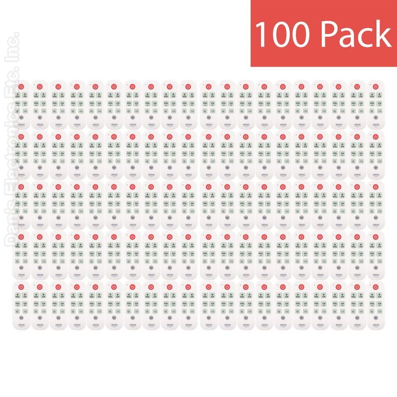 Anderic RR1004 Simple Big Button 1-Device TV Universal Remote Control-100 Pack