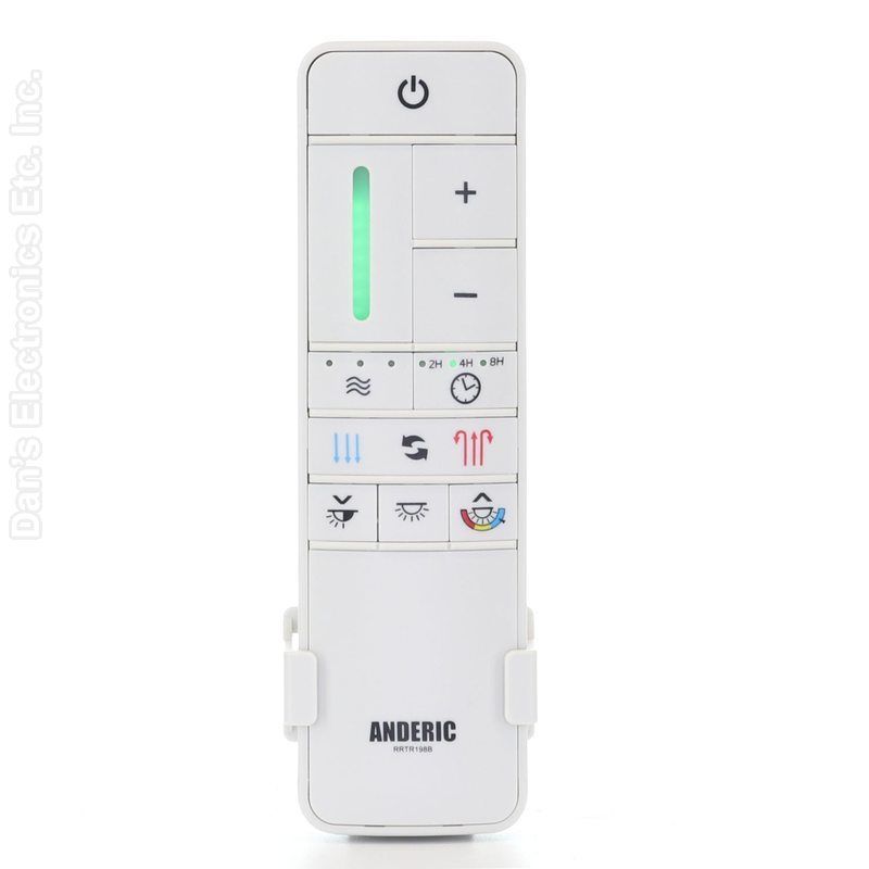 Anderic RR7225T Replacement Ceiling Fan Remote Control for Home Decorators Collection UC7225T, TR198A, KUJCE10308-White