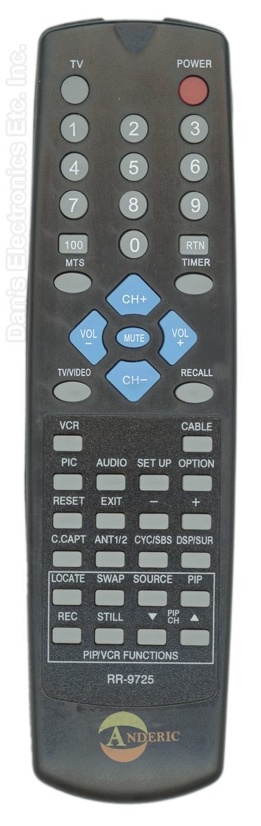 ANDERIC RR9725 Toshiba TV Remote Control
