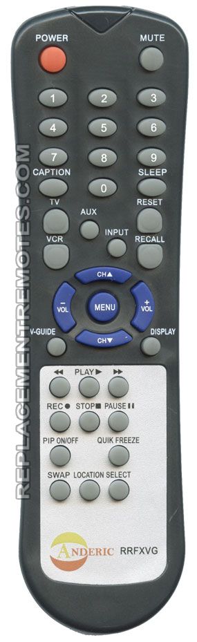 ANDERIC RRFXVG SANYO TV Remote Control